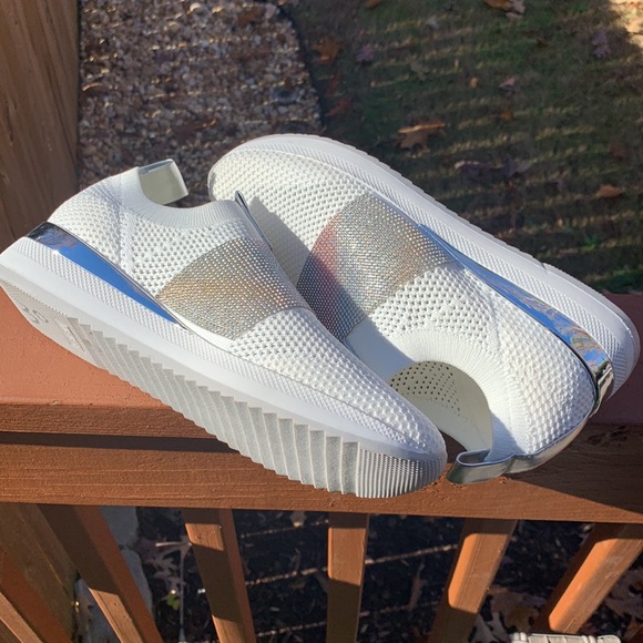 Nine West - Aia Slip On Sneakers Whiteknit – Womens - Picture 10 of 10